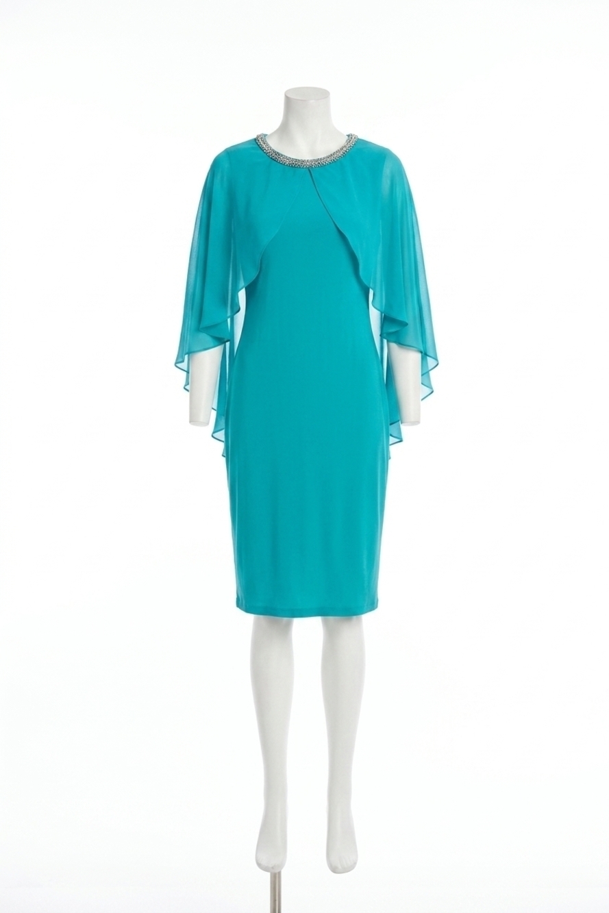 NEW JOSEPH RIBKOFF knee-length sheath dress in ocean blue